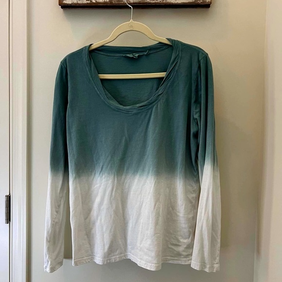 Candace Cameron Bure Dipped Tie Dye Long Sleeve Tee - Picture 1 of 3